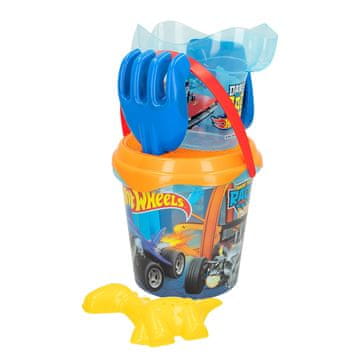 Hot Wheels Set igračaka za plažu Hot Wheels, kanta od 18 cm, 6 dijelova