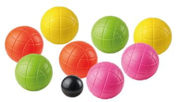 Northix Set boćarskih lopti, 8 plastičnih lopti, 4 boje, meta