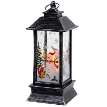 Northix LED božićni lampion, srebrni, na baterije