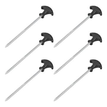 Northix Klinovi za šator, 20,5 cm pocinčani čelik, set od 6