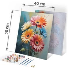 Northix Slikanje po brojevima 40x50 cm Massido cvijeće