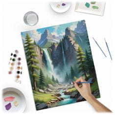 Northix Slikanje po brojevima 40x50 cm planinski krajolik Massido