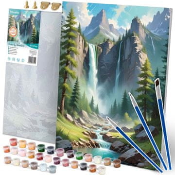 Northix Slikanje po brojevima 40x50 cm planinski krajolik Massido