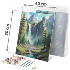 Northix Slikanje po brojevima 40x50 cm planinski krajolik Massido