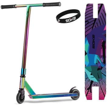 Northix Visokoučinkoviti trik skuter SOKE EVO Street Neochrome