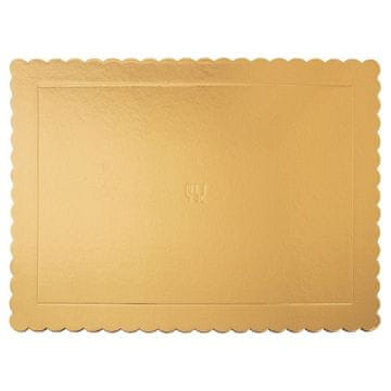 Northix Pravokutni kalup za torte 40x30 cm od sjajnog zlatnog kartona