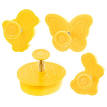 Northix Set od 4 kalupa za pečenje za Uskrs: jaje, leptir, zec, pile