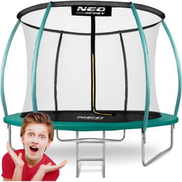 Northix Trampolin za vrt 8ft/252cm s unutarnjom sigurnosnom mrežom od Neo-Sporta