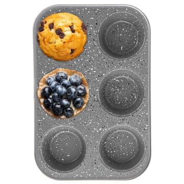 Northix Kalup za muffine za 6 velikih muffina s neprianjajućim premazom