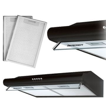 Northix Ventilator za ispod kuhinjskih ormarića - 50 cm Berdsen BE-10-A crni
