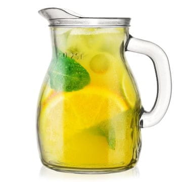 Northix Višenamjenski stakleni vrč s izljevom, ručkom i mjernom skalom 300 ml