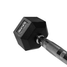 Northix Šesterokutna bučica 12 kg - obložena gumom, dizajn protiv kotrljanja