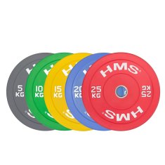 Northix Olimpijski kotur Bumper, 5 kg, sivi