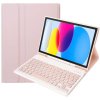 futrola s tipkovnicom i držačem za olovku za Apple iPad 11 2025 / iPad 10.9 2022 roza