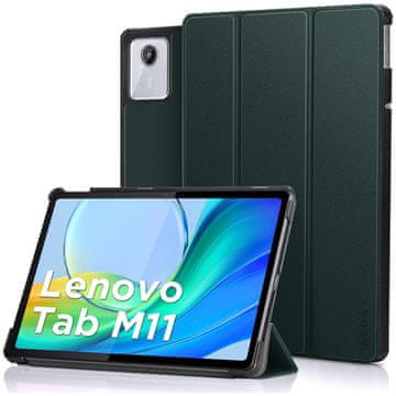 Futrola za Lenovo Tab K11 / K11E 11” M11 10.95" TB330FU / TB330XU / TB331FC, book torbica s preklopom, zaštitna folija, zelena + staklo + olovka