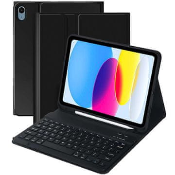futrola s tipkovnicom i držačem za olovku za Apple iPad 11 2025 / iPad 10.9 2022 crna