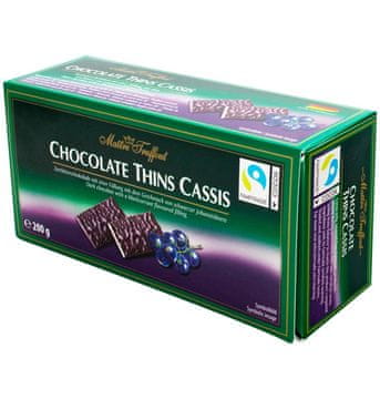 MaitreTruffout čokoladni komadići s kremom od crnog ribiza 200 g