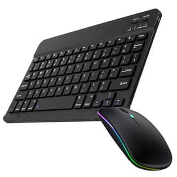 Univerzalna bežična Bluetooth tipkovnica 10" + Alogy miš