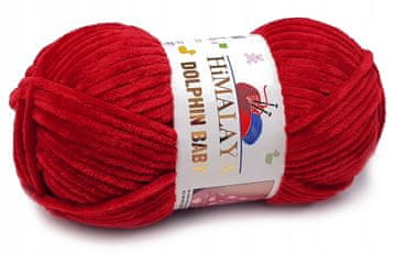 HIMALAYA DEBELNA pređa DOLPHIN BABY RED 80318