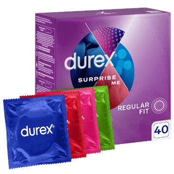 RECKITT BENCKISER DUREX 40 kom. set Surprise Me kondomi