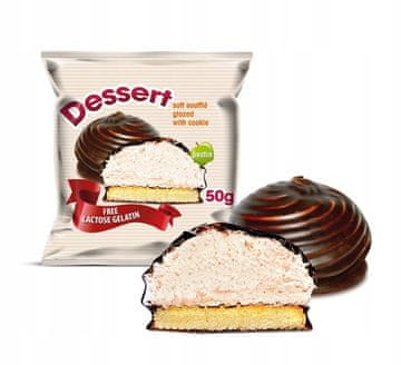 KLIM Sljezovi kolačići na torti s kakao preljevom "Desert" bez laktoze , 50g