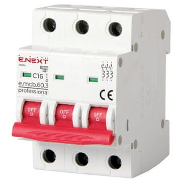 NEX p042031 Osigurač prekidača PRO 3P C 16A 6kA 230/400V AC