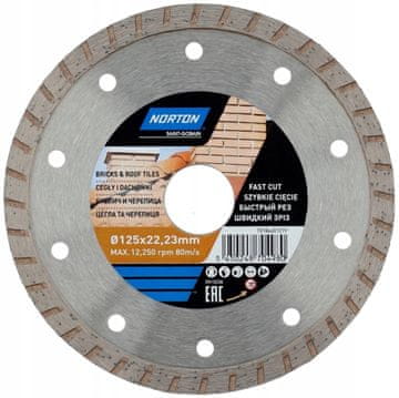 Norton BRICKS dijamantni disk 125 mm x 22 mm