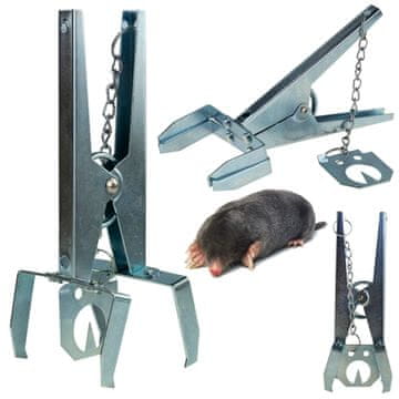 TG63010 klopka za krtice, klopka za voluharice, metalna klopka, hvataljka za zemlju