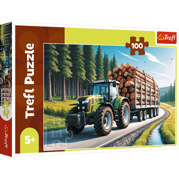Trefl 16493 "100" - Šumski traktor / palice