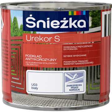 ŚNIEŻKA UREKOR S ANTIKOROZIJSKI PREMAZ ZA METAL BIJELI 0,2L