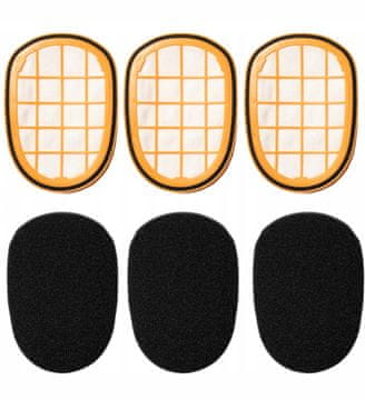 3 x Filter za Philips SpeedPro Max Aqua plus FC XC FC5005 FC6802 8000 XC8147