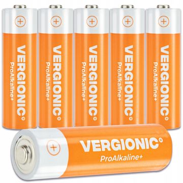 Vergionic Alkalne baterije AA prstaste 6 kom R6 1,5 V, dugotrajno trajanje