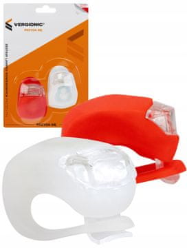 Vergionic Mini lampica za bicikl s LED svjetlima sprijeda i straga, 3 načina svjetljenja, set