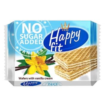 Happy FIT PRO vafli od vanilije bez šećera, 95 g