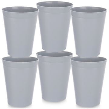 Orion Sive plastične čaše SANDY 300 ml 6 kom.