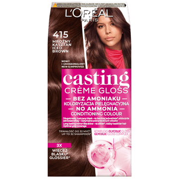 L’Oréal Loreal Casting Creme Gloss boja za kosu - 415 MROŹNY KASZTAN (48ml, 72ml, 60ml)