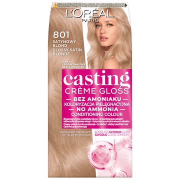 L’Oréal Loreal casting creme gloss boja za kosu - 801 satinasti blond (48ml, 72ml, 60ml)