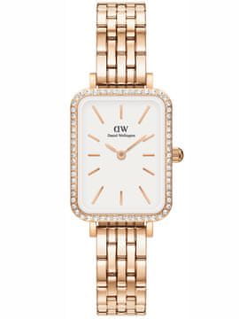 Daniel Wellington ŽENSKI SAT Quadro ružičasto zlato DW00100672 + KUTIJU (zw519h)