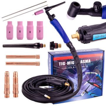 TIG LIFT SR-17V Plamenik za zavarivanje 4m Kabel ventila Utikač 10-25 Aparati za zavarivanje