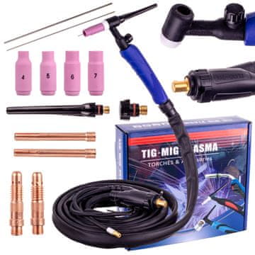 TIG LIFT SR-17V Plamenik za zavarivanje 4m Kabel ventila Utikač 35-50 Aparati za zavarivanje
