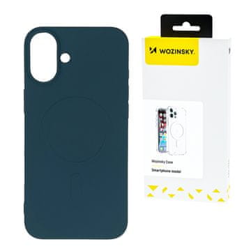 WOZINSKY Silikonska magnetska maskica za Samsung Galaxy S25+ - plava