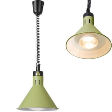 Hendi Konusna viseća lampa za zagrijavanje hrane, promjer 275 mm, 250 W - zelena