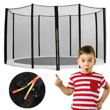 MREŽA ZA TRAMPOLIN 3,6 m 355/366/374 cm ZA 8 STUPOVA ČVRSTA I IZDRŽLJIVA