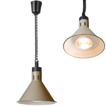 Hendi Konusna viseća lampa za zagrijavanje hrane, promjer 275 mm, 250 W - bež