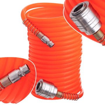 PNEUMATSKO SPIRALNO CRIJEVO 10M 5X8MM BRZOSPOJNE SPOJNICE ZA KOMPRESORSKO CRIJEVO