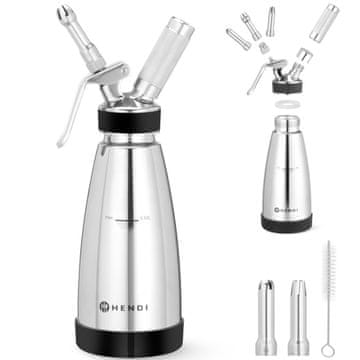 Hendi Termo sifon za tople i hladne umake, 3 mlaznice, 0,5 l, promjer 95x275 mm