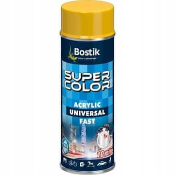 Bostik Super Color Acrylic Brzi akrilni lak u spreju žuti 400 ml