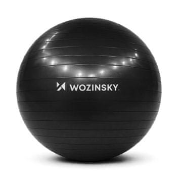 WOZINSKY Gimnastička lopta za rehabilitacijske vježbe s pumpom 65 cm - crna