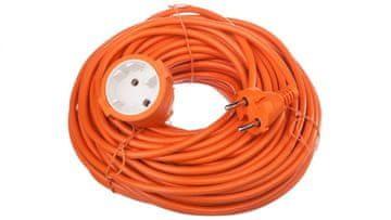 EMOS Vrtni produžni kabel 1-utičnica crna 30m /H05VV-F 2x1/ narančasti P01330