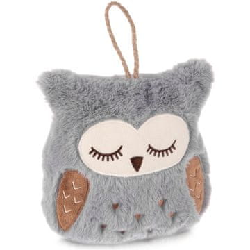 Orion Sivi čep za vrata OWL 18x10x20 cm